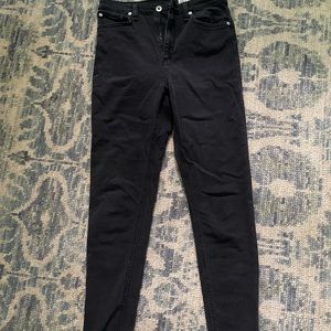 rag and bone black stretchy skinny jeans. size 27.